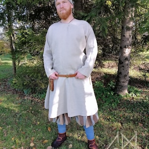 Viking Linen Shirt, Viking Linen Tunic, Reenactment, Viking Costume - Etsy
