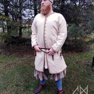 Early Medieval Viking Rus Woolen Men's Caftan, Viking Costume ...