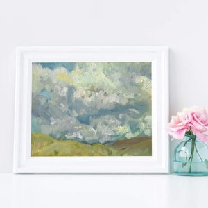 Clouds. Printable from original oil painting. Instant digital | Etsy