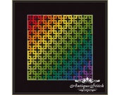 Rainbow Mandala 1 Cross Stitch Pattern PDF Geometric Abstraction Modern cross stitch Pillow Antique Pattern Ornament Cross Stitch