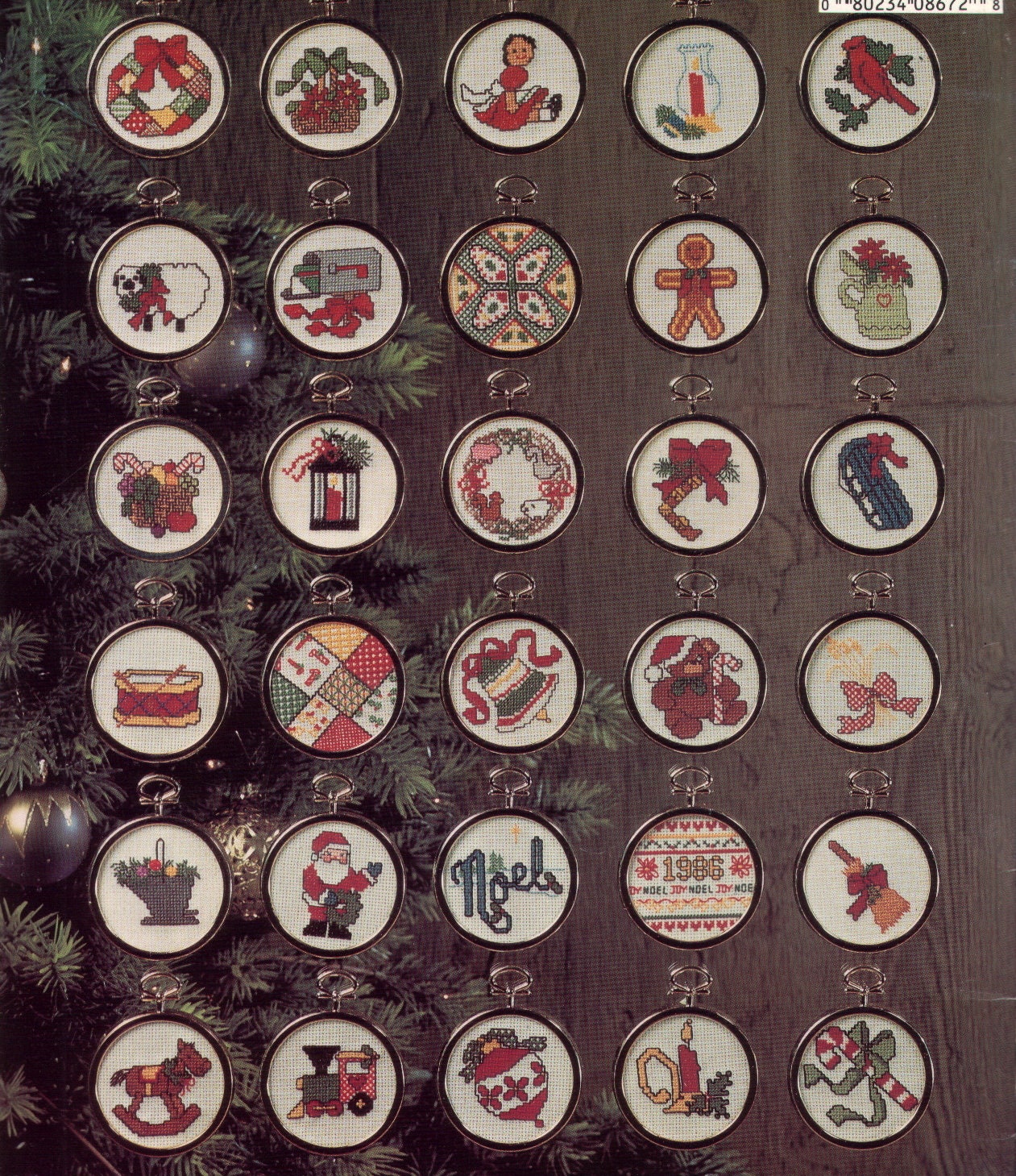 Stitch cross frames ornament