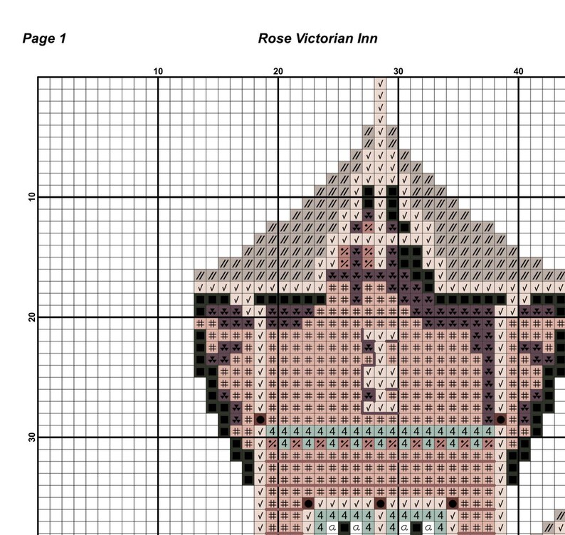 025 House Victorian across America Pattern cross stitch PDF Etsy