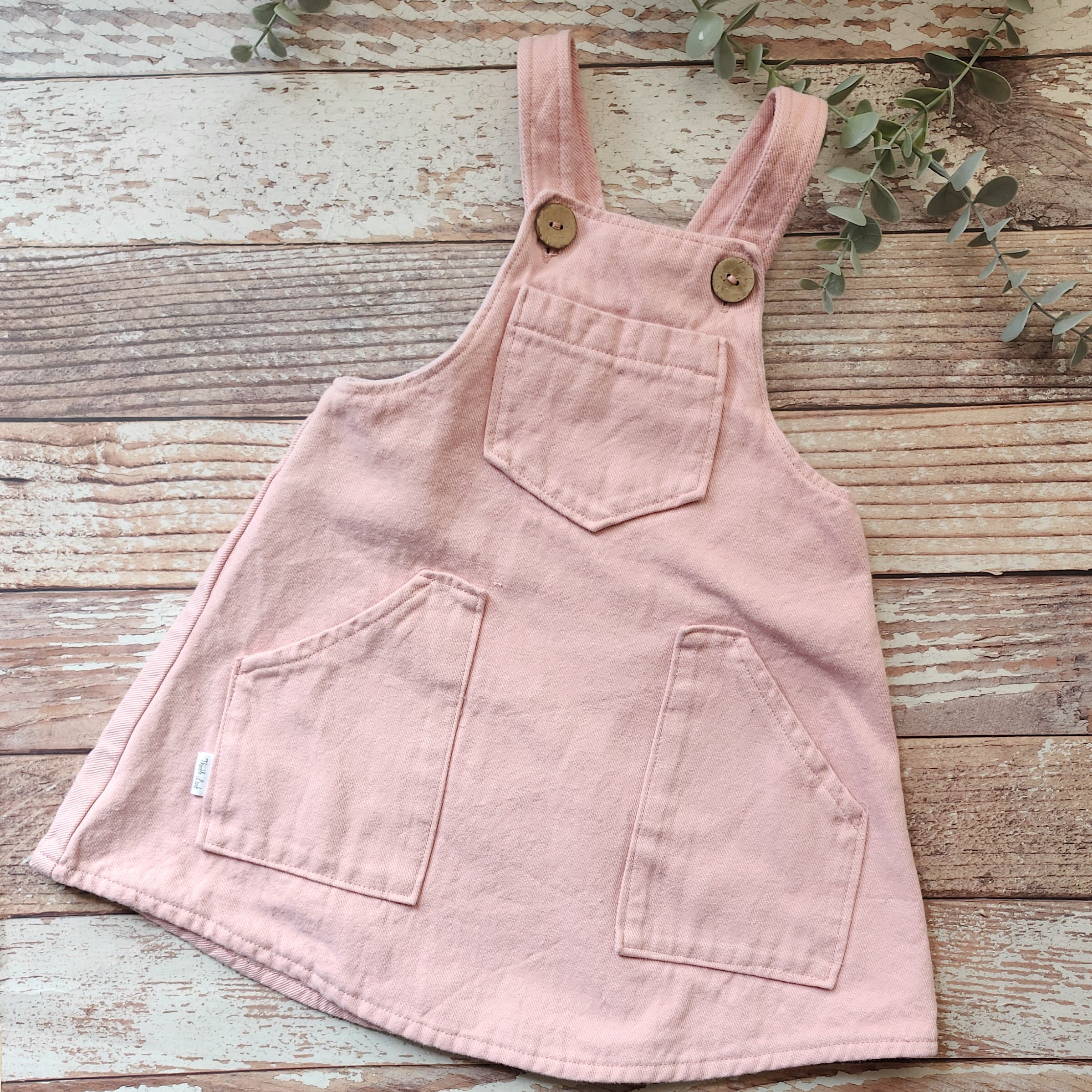 Corrine Denim Overall Dress | Thimble Lamb | Ready to Ship - Etsy