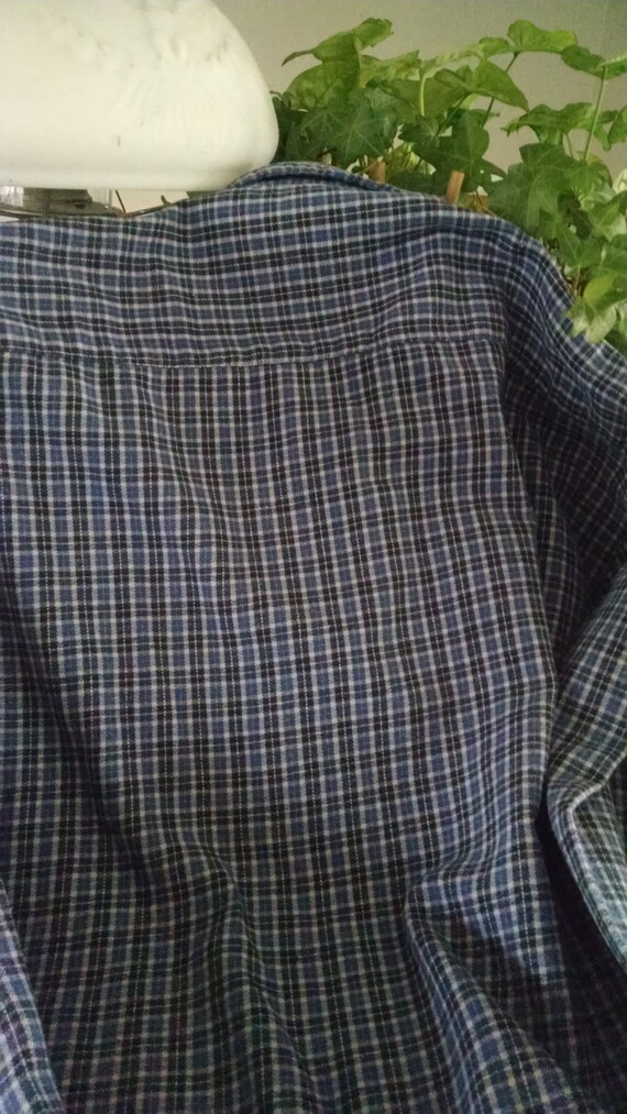 Plaid Shirt / Soft and Comfortable / Navy, Slate … - image 5