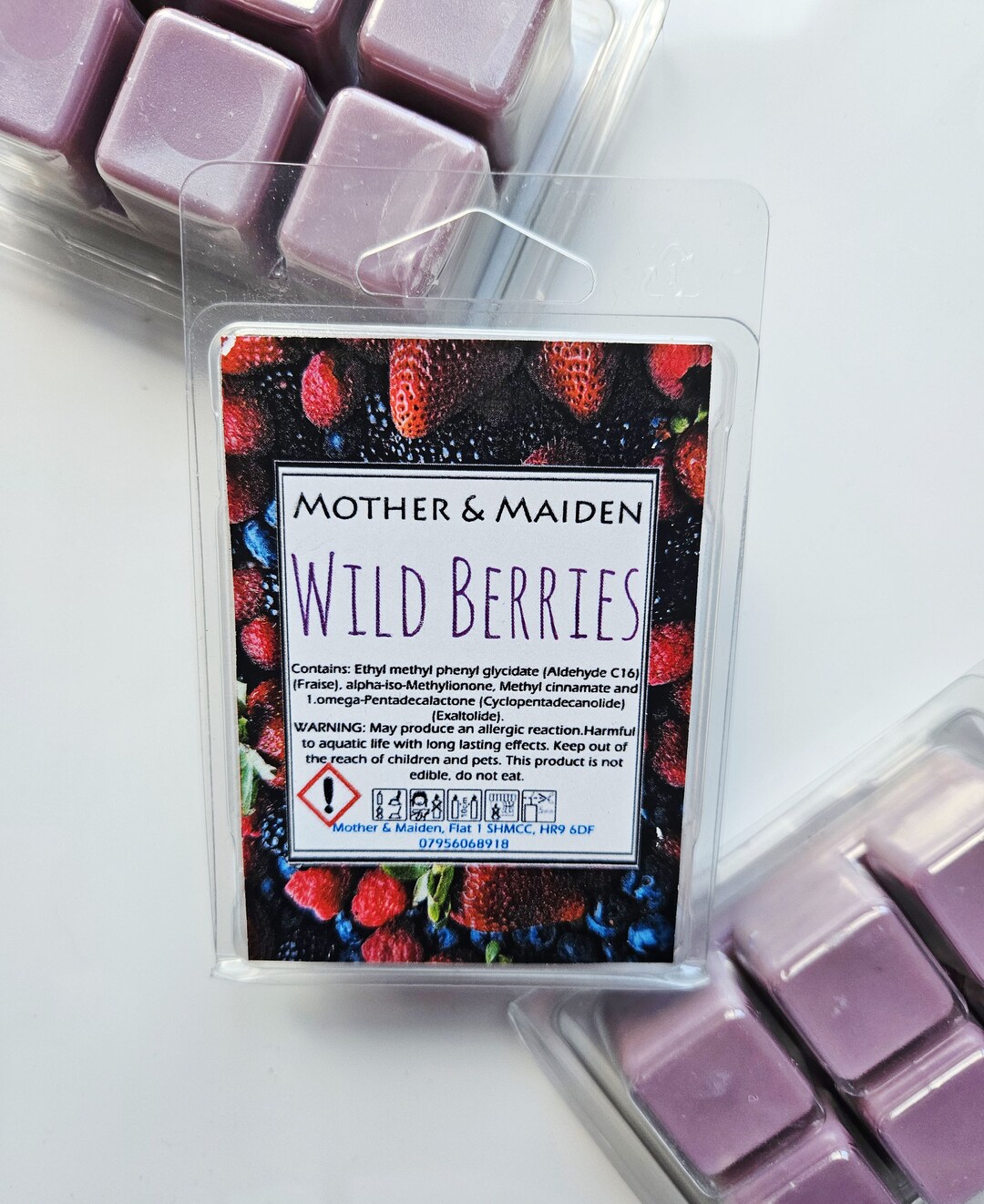 Wild Berries Wax Melt, Berry Scented Soy Wax, Blackberry Raspberry, 70g ...
