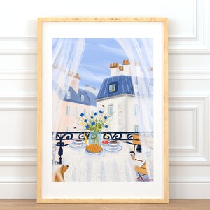 Paris themed decor-French Breakfast Art Print image 8