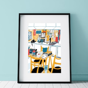 Original Artwork Work Place Wall Art / Graphic Designer Work Place Art / Office Sweet Office Designer Gifts / Corporate Canvas Art Posters