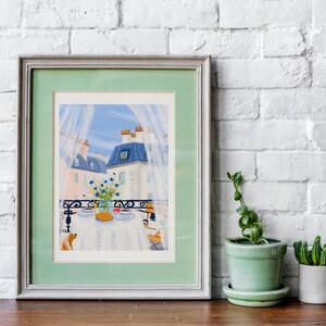 Paris themed decor-French Breakfast Art Print image 9
