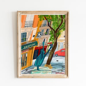 Edith Piaf platziert Pariser 20er Plakat| Edith Piaf Souvenir | Edith Piaf Statue Paris Druck | Edith Piaf Geschenk