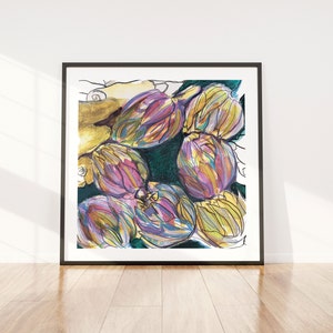 Artichoke Art|Artichoke poster|Artichoke art print|Artichoke wall art|Dinner room art|vegetable wall art|restaurant wall art
