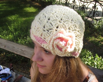 Hat Pattern, crochet Pattern, Flower Hat, Easy Hat, Baby hat, Baby Crochet, Beanie Pattern, Cap Pattern, Winter hat pattern, newborn Hat