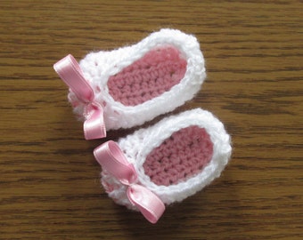 Crochet Ballerina Baby Shoes Pattern, PDF Instant Download