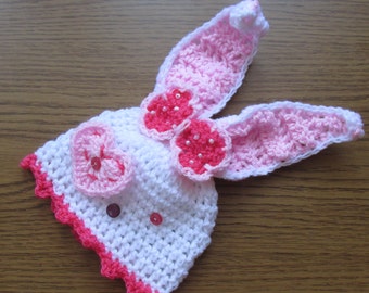 bunny hat, baby bunny hat, baby girl bunny hat, bunny costume, crochet bunny hat, bunny hat pattern, Easter bunny hat, newborn bunny hat,