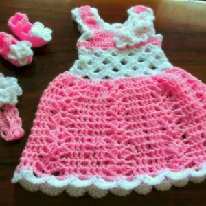 Dress, headband shoes crochet PATTERN , 0-12 months , dress pattern , baby girl dress pattern, crochet pattern