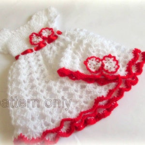 Crochet pattern, baby dress PATTERN , crochet baby hat ,crochet pattern hat, infant dress pattern, dress pattern,handmade baby dress