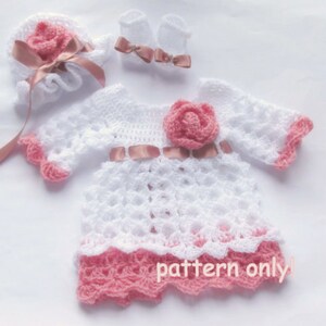 dress pattern, baby dress, baby girl dress, girl dress, baby dresses, newborn girl dress, crochet pattern, download pdf baby, baby hat