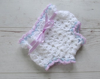 Patrón de cubrepañal de crochet: Recién nacido a 12 meses (Patrón PDF)