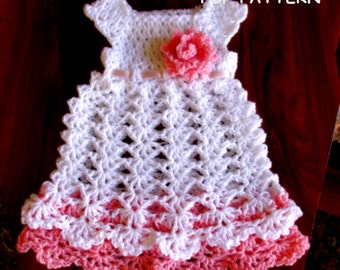 Crochet Baby Dress Pattern: Newborn Size (PDF Pattern)