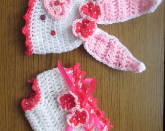 Crochet Bunny Hat & Diaper Cover Pattern: Newborn to 12 Months (PDF Pattern)