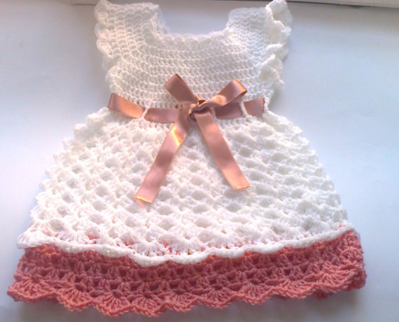 Crochet Pattern Baby Dress Pattern Pdf Flower Baby Dress Etsy