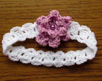 Crochet Baby Headband Pattern: Flower, Bow, Butterfly (PDF Download)