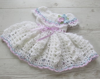 Crochet Christening Dress Pattern: Newborn Baby Girl (PDF Pattern)