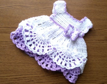 Crochet Pattern Crochet Instruction How to crochet baby dress size newborn 0-3, 3-6 6-9, 9-12 months Diy  dress Infant dress Easy Baby Dress