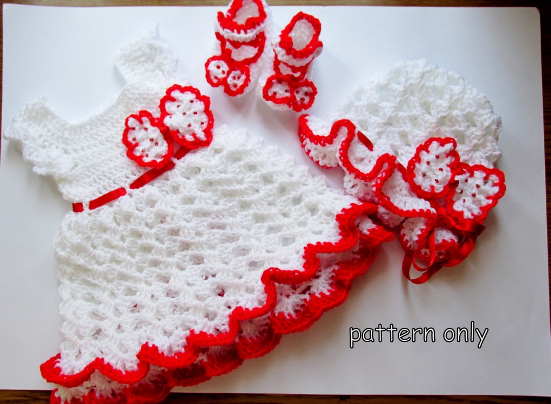 Diy Crochet Instant Download Crochet Pattern Baby Dress - Etsy