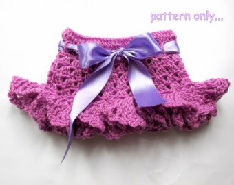 Baby Skirt crochet Pattern , Toddler Skirt Pattern, DIY  crochet skirt, Ruffle Skirt pattern, baby girl skirts, easy baby skirt