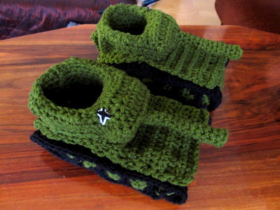 Shoes Mens Shoes Slippers Funny Slippers panzer slippers Crochet tank shoes Tank slippers crochet tank Slippers Sherman tank Panzer tank shoes 