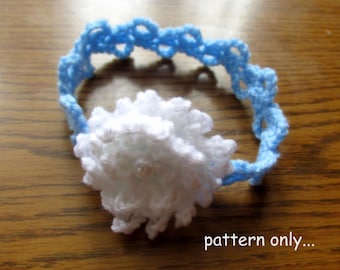 Crochet Baby Headband Pattern: Easy Flower Design (PDF)