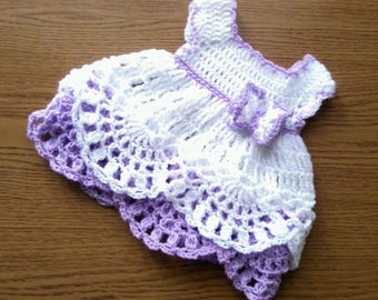 Crochet Baby Dress Pattern: Newborn to 12 Months (PDF Pattern)