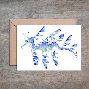 Carte dragon de mer feuillu. Carte vierge. Carte océan. Carte nautique. Carte côtière. Carte Dragon.