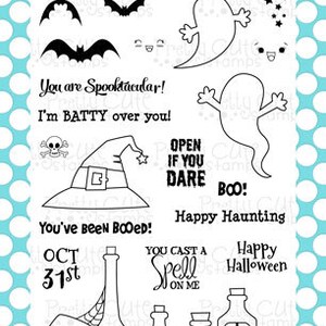 Spooktacular 4x6&quot; Clear Photopolymer Stamp Set