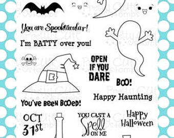 Spooktacular 4x6" Clear Photopolymer Stamp Set