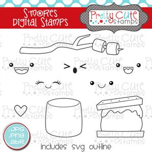 S&#39;mores DIGITAL Stamp Set