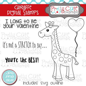 Giraffe DIGITAL Stamp Set