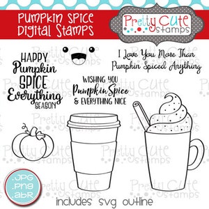 Pumpkin Spice DIGITAL Stamp Set