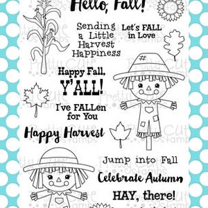 Harvest Happiness 4x6" Clear Photopolymer Stamp Set