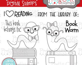 Bookworms DIGITAL Stamp Set