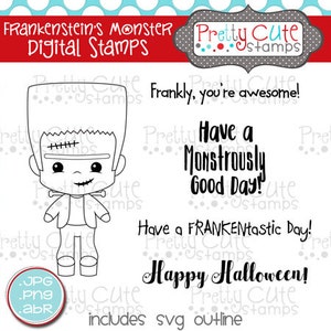 Frankenstein's Monster DIGITAL Stamp Set