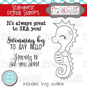 Seahorse DIGITAL Stamp Set