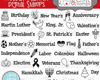 Holiday Planner DIGITAL Stamp Set