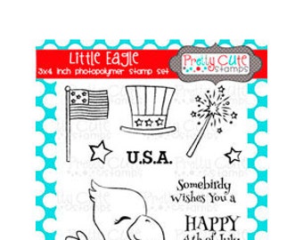 Little Eagle 3x4" Clear Photopolymer Stamp Set