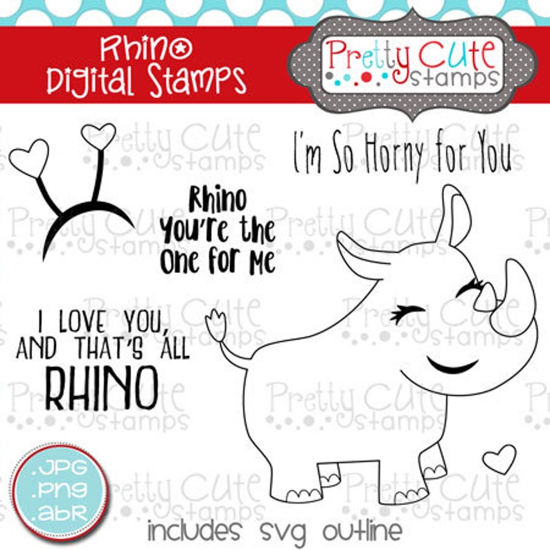 Rhino DIGITAL Stamp Set image 1