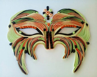 Quilling Paper Mask Wall Art: Modern Home Decor Gift