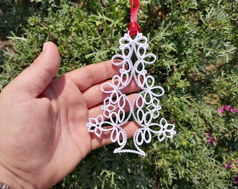 Christmas Quilling Ornaments, Tree Paper Ornaments, Unique Christmas Gift, Family Christmas Decoration, Paper Christmas Art, Xmas Paper Art