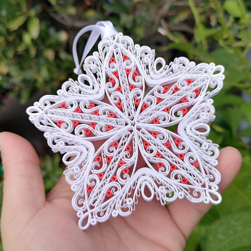 Quilled Christmas Ornaments Etsy