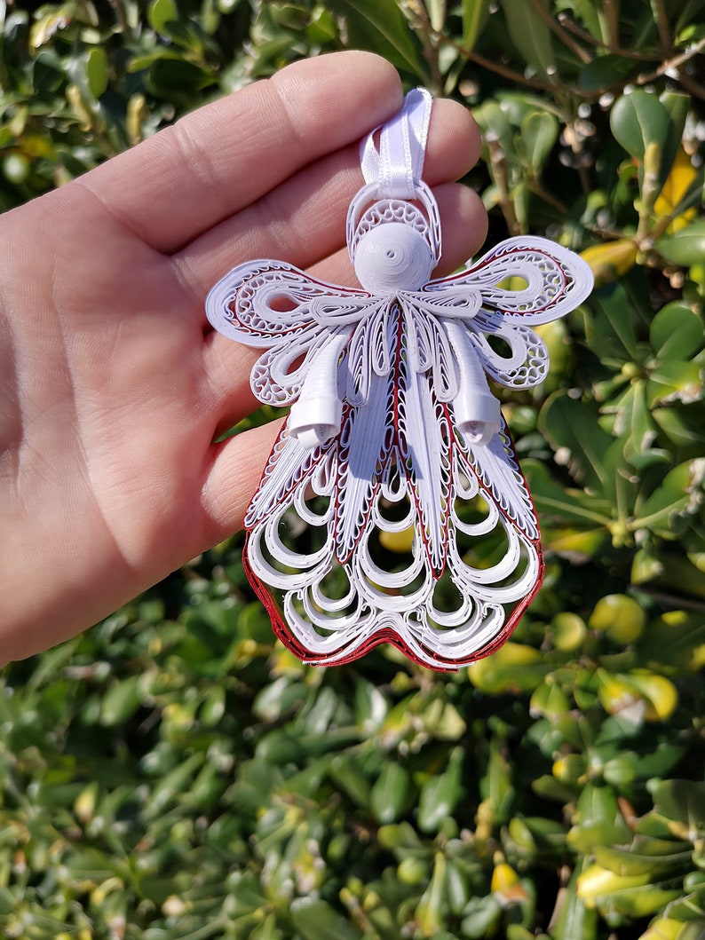 Angel Christmas Paper Ornament Quilling Xmas Housewarming - Etsy