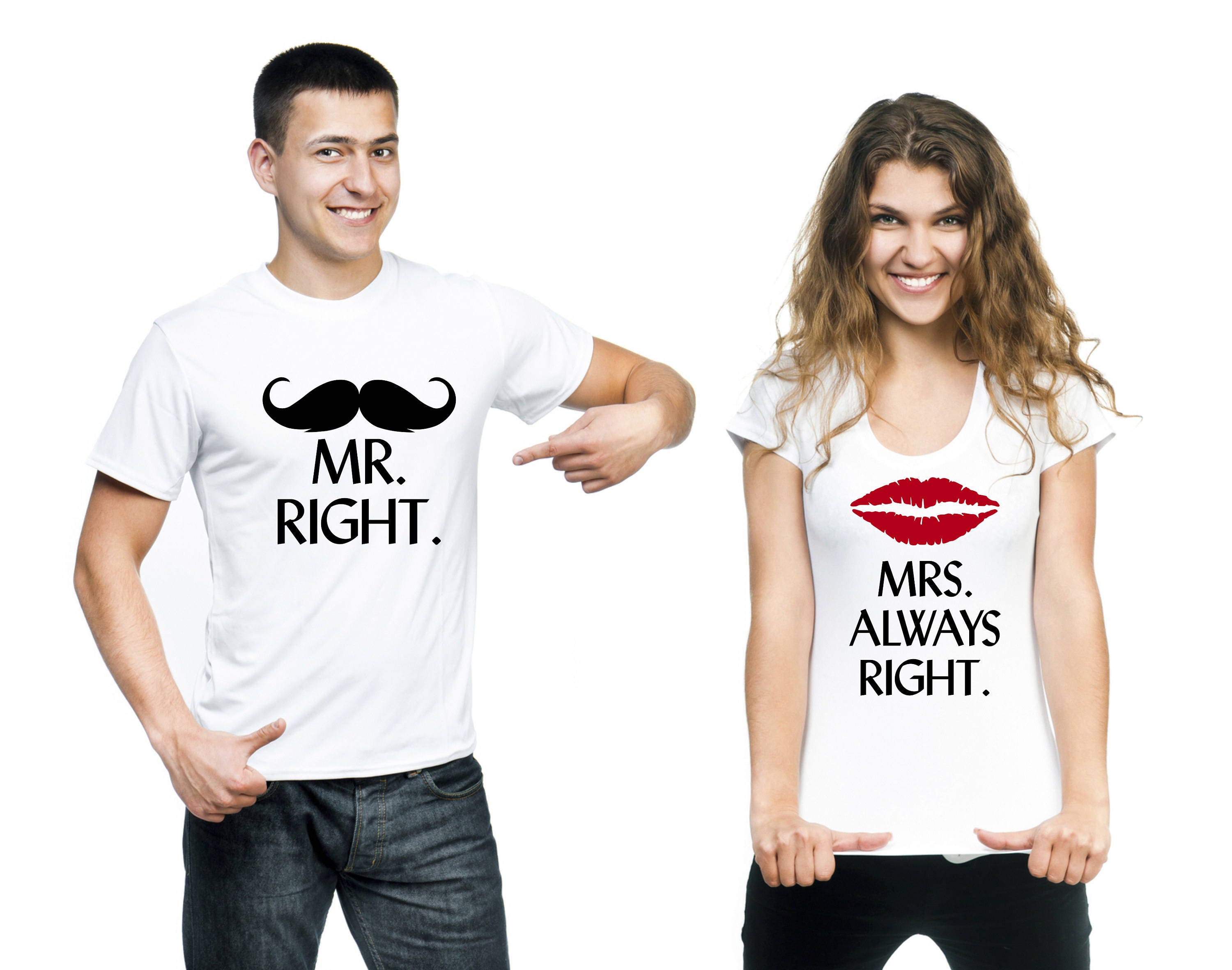 mr right mrs always right t shirts